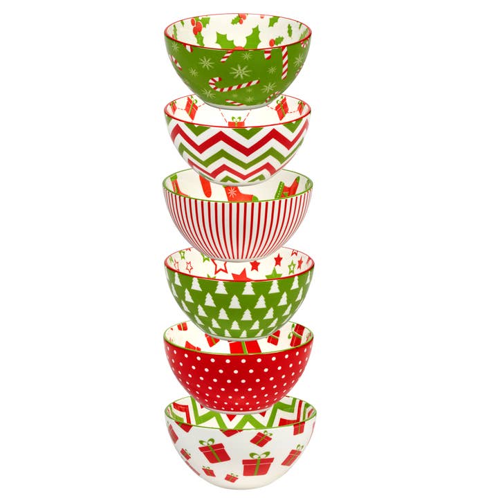 Certified International - Wholesale Bowl - Holiday Fun Christmas All Purp Bowl 6x3 (6) asst.