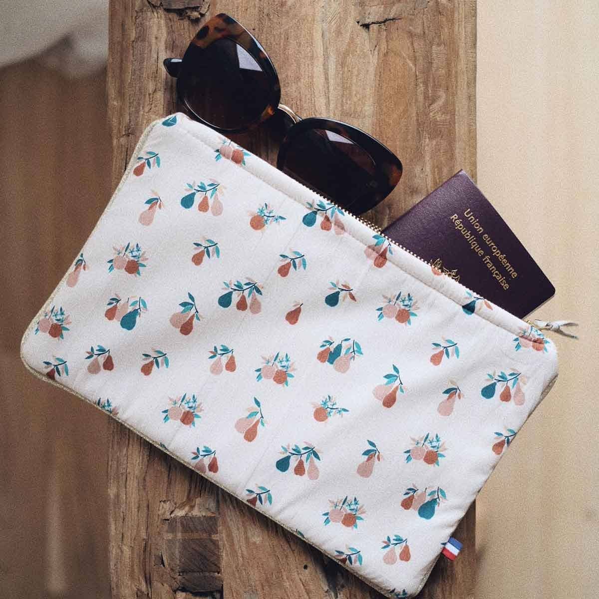 Cocoeko - Wholesale Pouch - Women's - Women's organic cotton pouch AUTUMN PEARS0