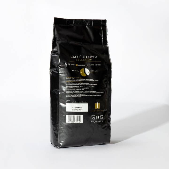 SALA CAFFE CO - Vendita all'ingrosso Caffè in grani - Caffè Ottavo - Gran Gusto (Caffè in grani) 1 kg