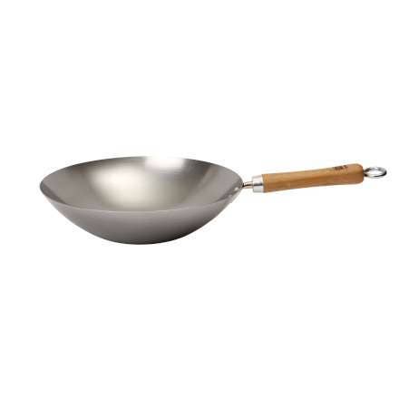 Wok Star 12"/30cm Carbon Steel Wok for wholesale by Dexam UK