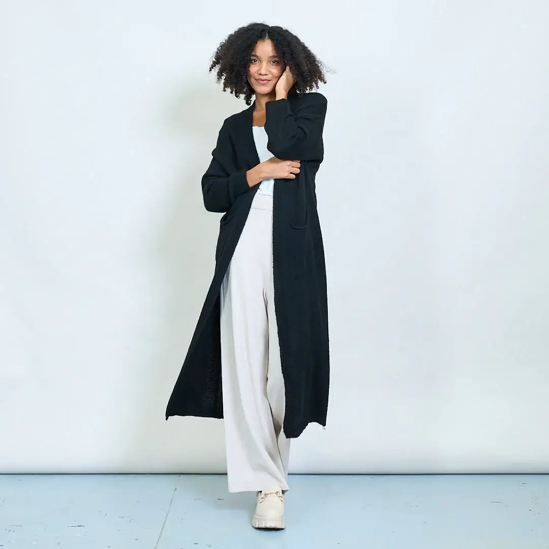 AMELÉ - Vente Cardigan – femme - Cardigan long en maille3