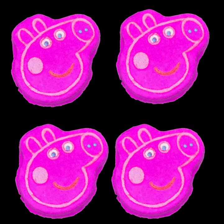 Bombe de bain en forme de cochon pour la vente par Scrub Cosmetics