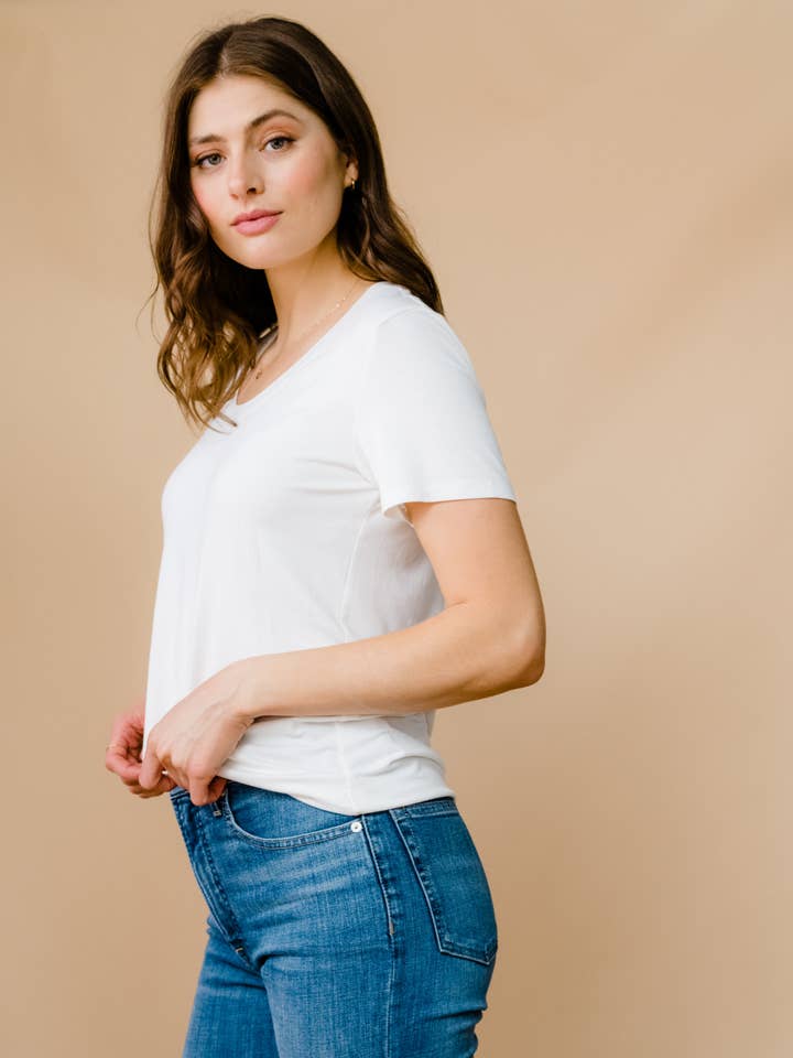 ABLE - Wholesale T-Shirt - Women's - Mae Drapey Tee