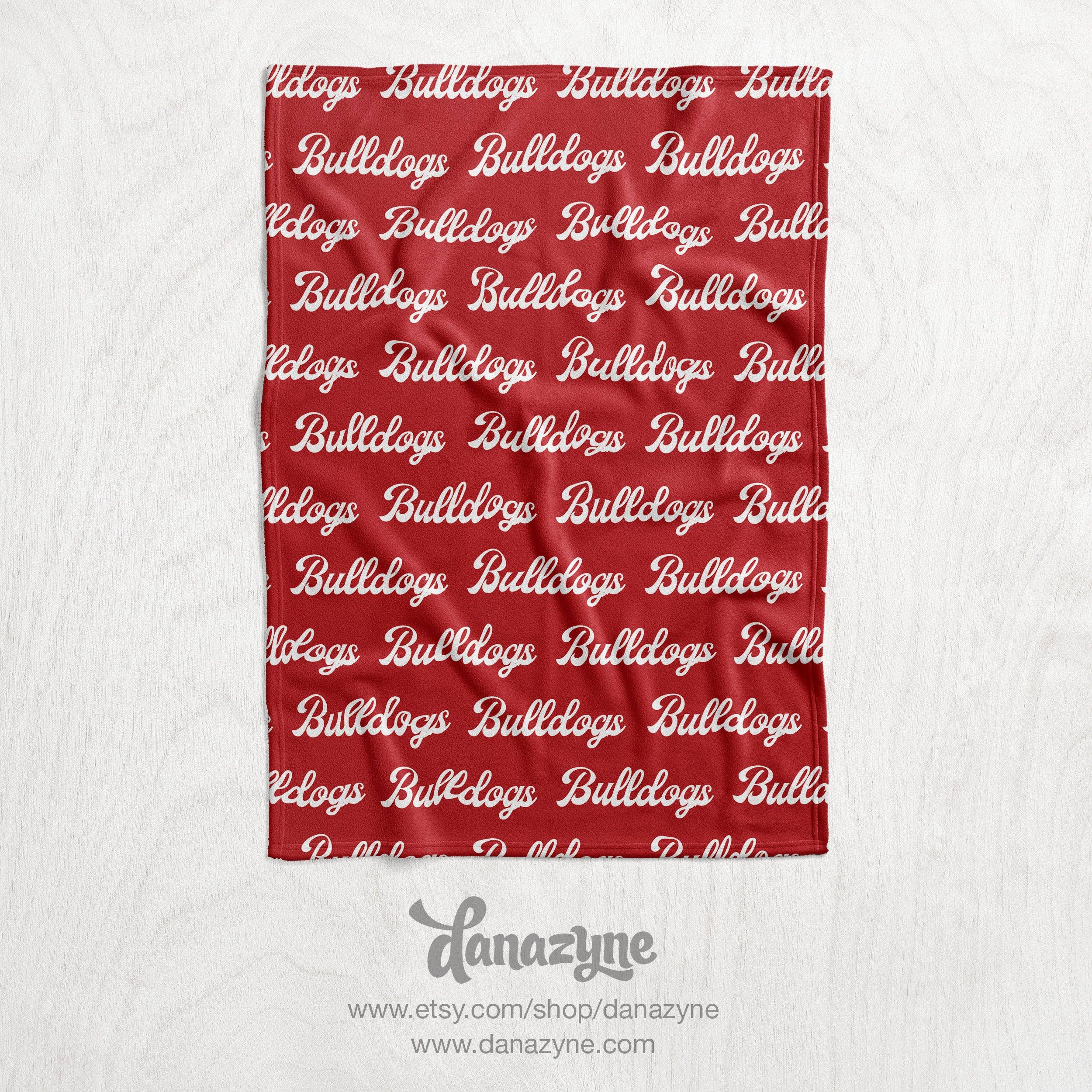 Danazyne – wholesale Bedding blanket – Kids & Baby – Personalized Sports Repeating Team Name Plush Minky Blanket5