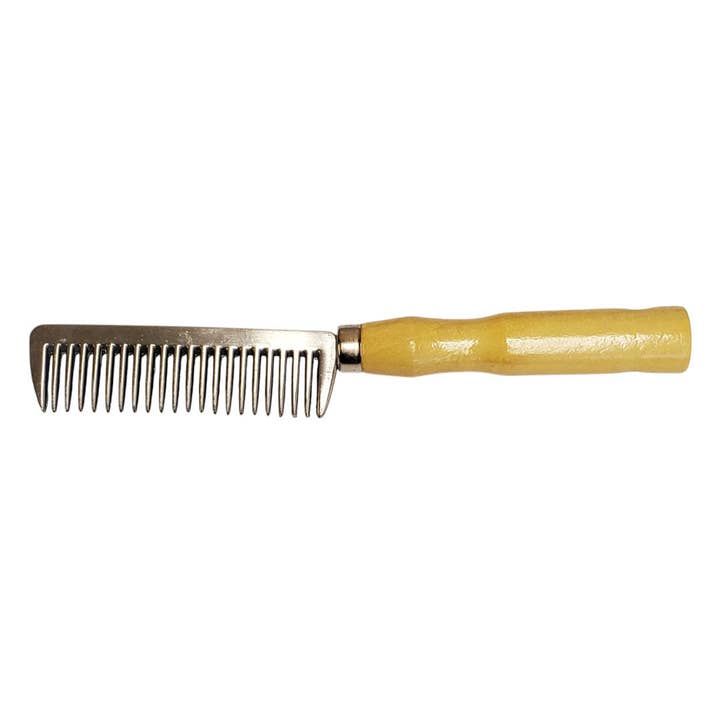TuffRider Aluminum Comb with Wooden Handle for wholesale by JPC Equestrian