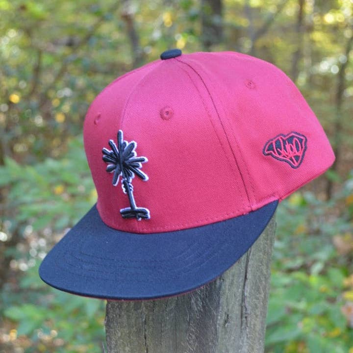 Børn Garnet + Sort South Carolina Palmetto Snapback for engroshandel hos Rybo Shop