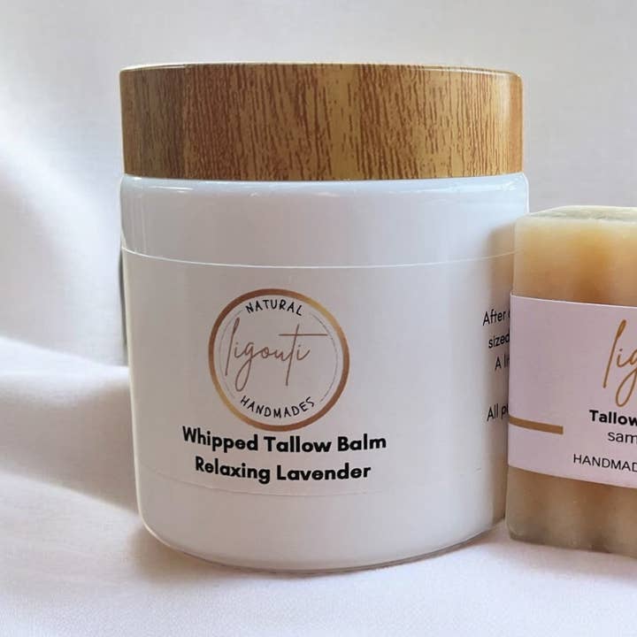 Baume de suif fouetté Lavande relaxante pour la vente par Ligouti Marrakech