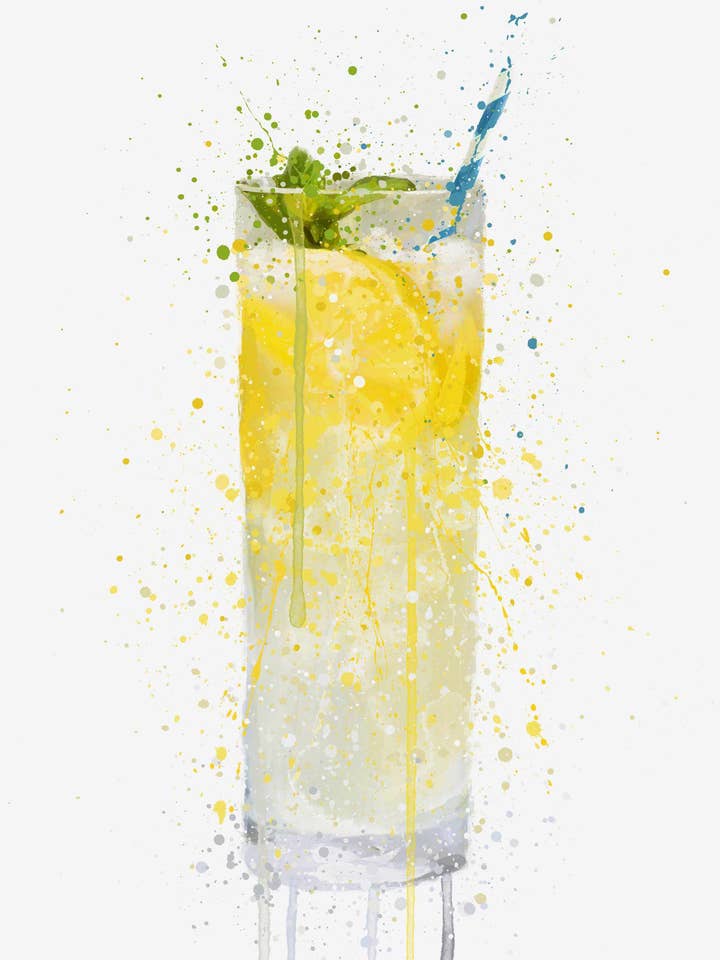 Lemonade Wall Art Print for wholesale by We Love Prints