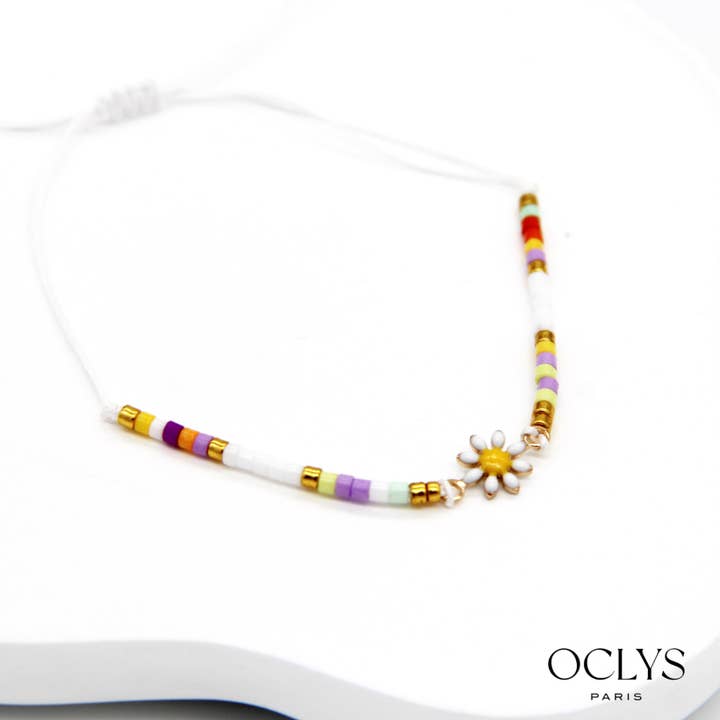 Lot 12 Bracelets enfants fleur Margarita pour la vente par Oclys