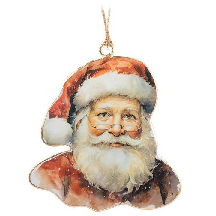 Santa with Spectacles Ornament for wholesale by Abbott