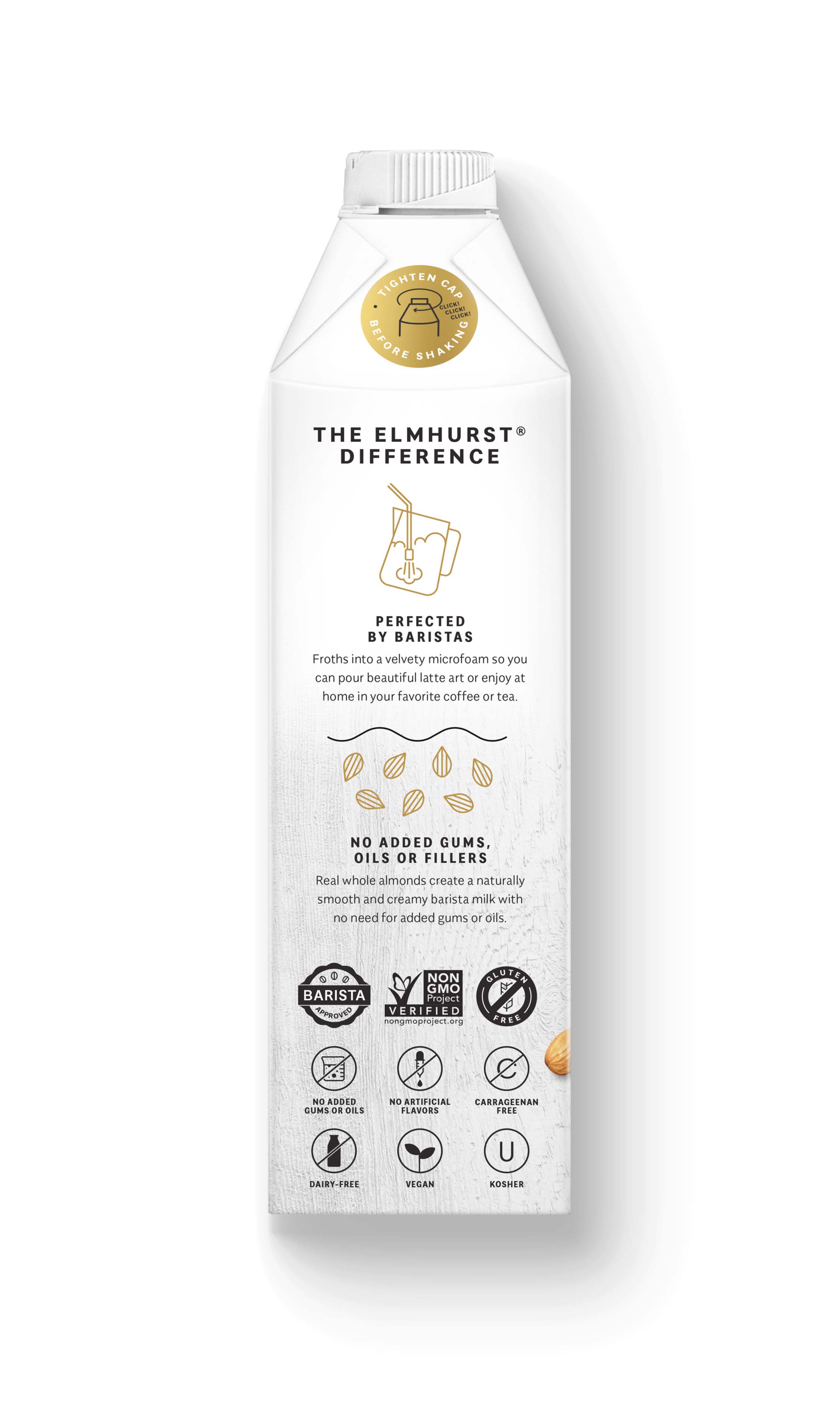 Elmhurst 1925 - Wholesale Non-Dairy Milk - Barista Edition Almond Milk, 32oz [6-Pack]4