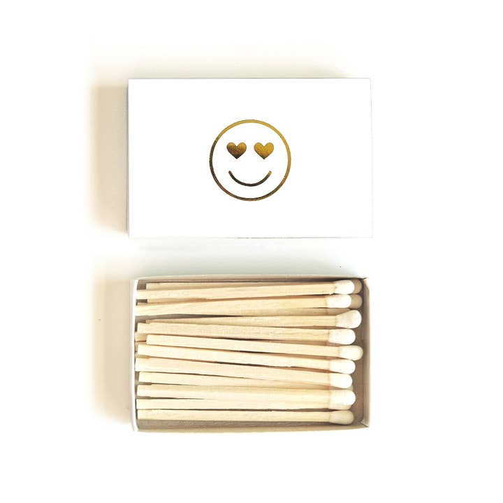 Studio Portmanteau - Vendita all'ingrosso Fiammifero - Scatola di Fiammiferi Occhi a Cuore | Fiammiferi Emoji