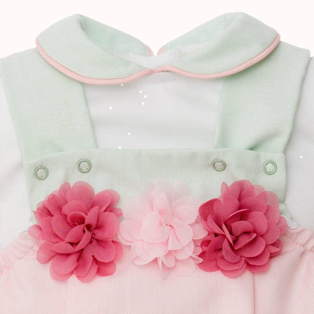 Pim-Pam-Pum - Wholesale Clothing Set - Baby - Dress and Bodysuit/Underwear and Shoes Garden Pink/Green0