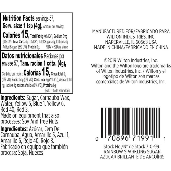 Innovarix - Wholesale Sprinkles - Rainbow Sprinkles Sparkling Sugars - 8 Oz.2