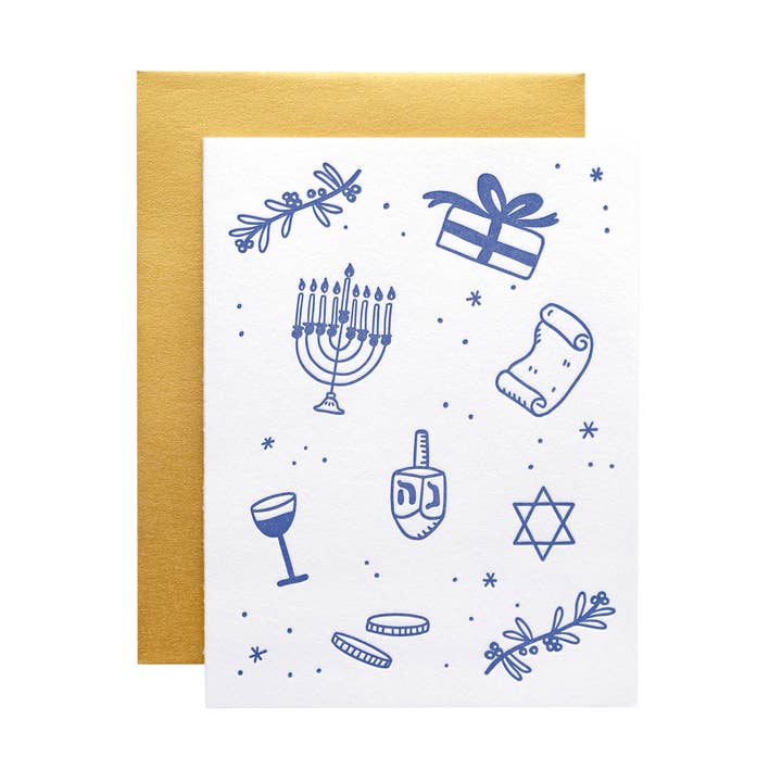 Hanukkah Greeting Card for wholesale by Ink Paper Crafts