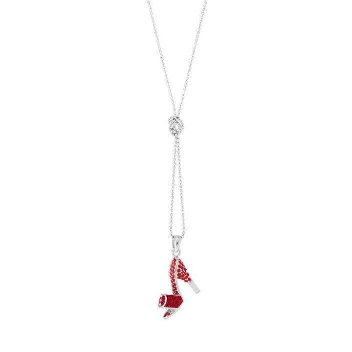 Ketting „Cindarella shoe” rood voor wholesale door Crocus