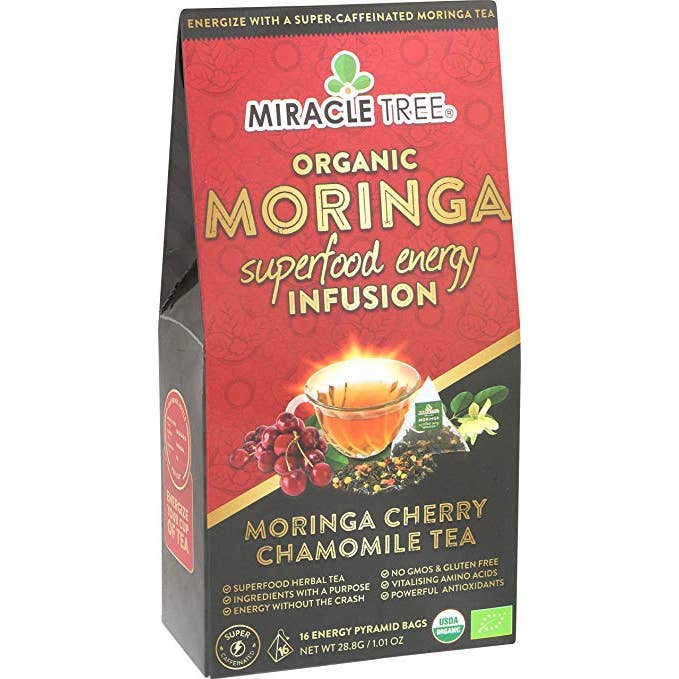 Miracle Tree - Wholesale Health/Detox Tea - Moringa Energy Tea: Cherry Chamomile3