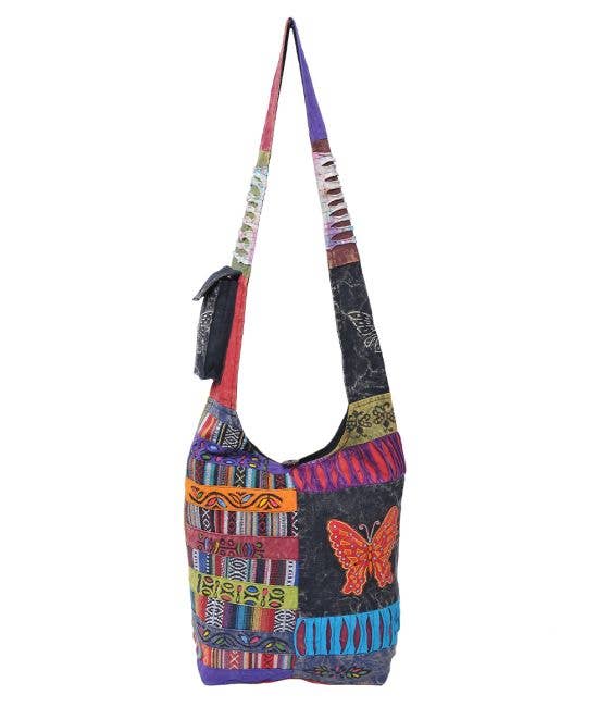7 Star - Wholesale Shoulder Bag - Women's - Boho Style Hobo Handcrafted Handbags Size:14"x3.5"x13" Asso.5