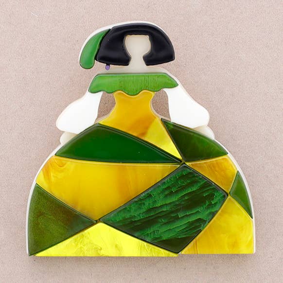 Broche Menina Résine(A) pour la vente par Sonata