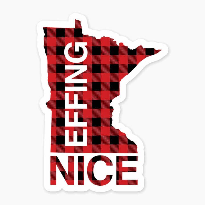 Effing Nice - 3“ kunstklistermærke for engroshandel hos Nice Enough Stickers