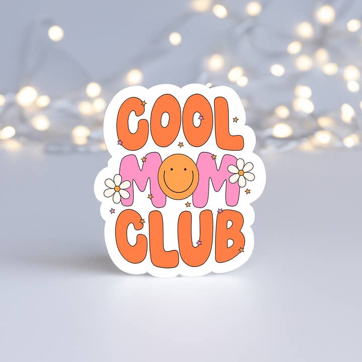 Cool Moms Club Sticker - Mama Stickers - Cool Mom for wholesale by Happyish Brand