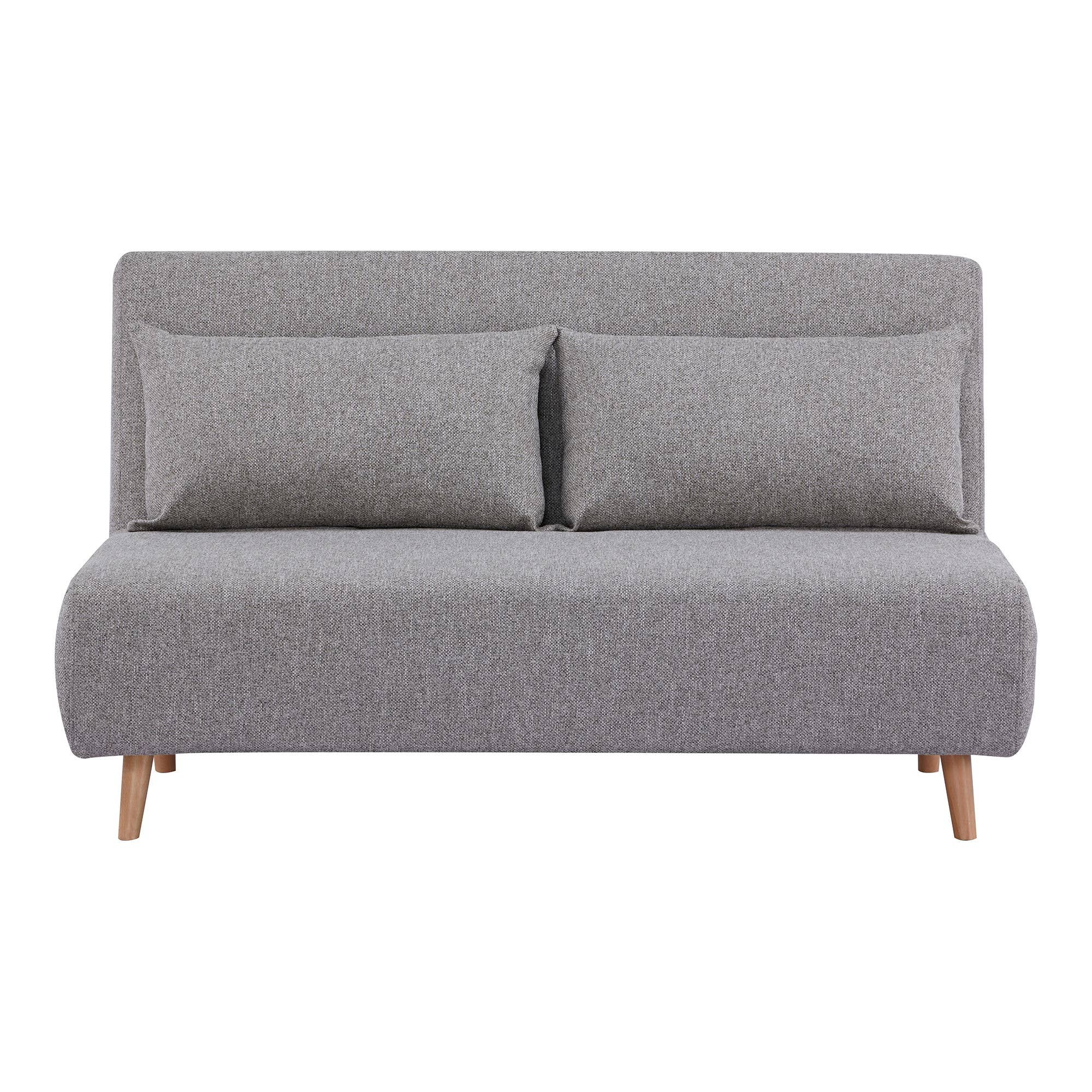 Grey Marlow - 2 Seater sofa bed. grey. natural legs for wholesale on Faire1