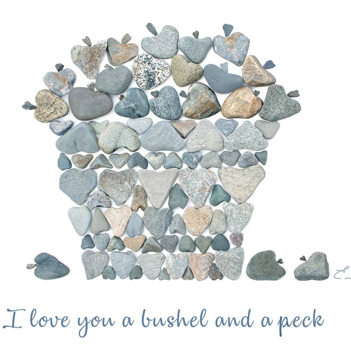 Love Rocks Me® - Wholesale Love Card - Love cards | I Love You A Bushel And A Peck card