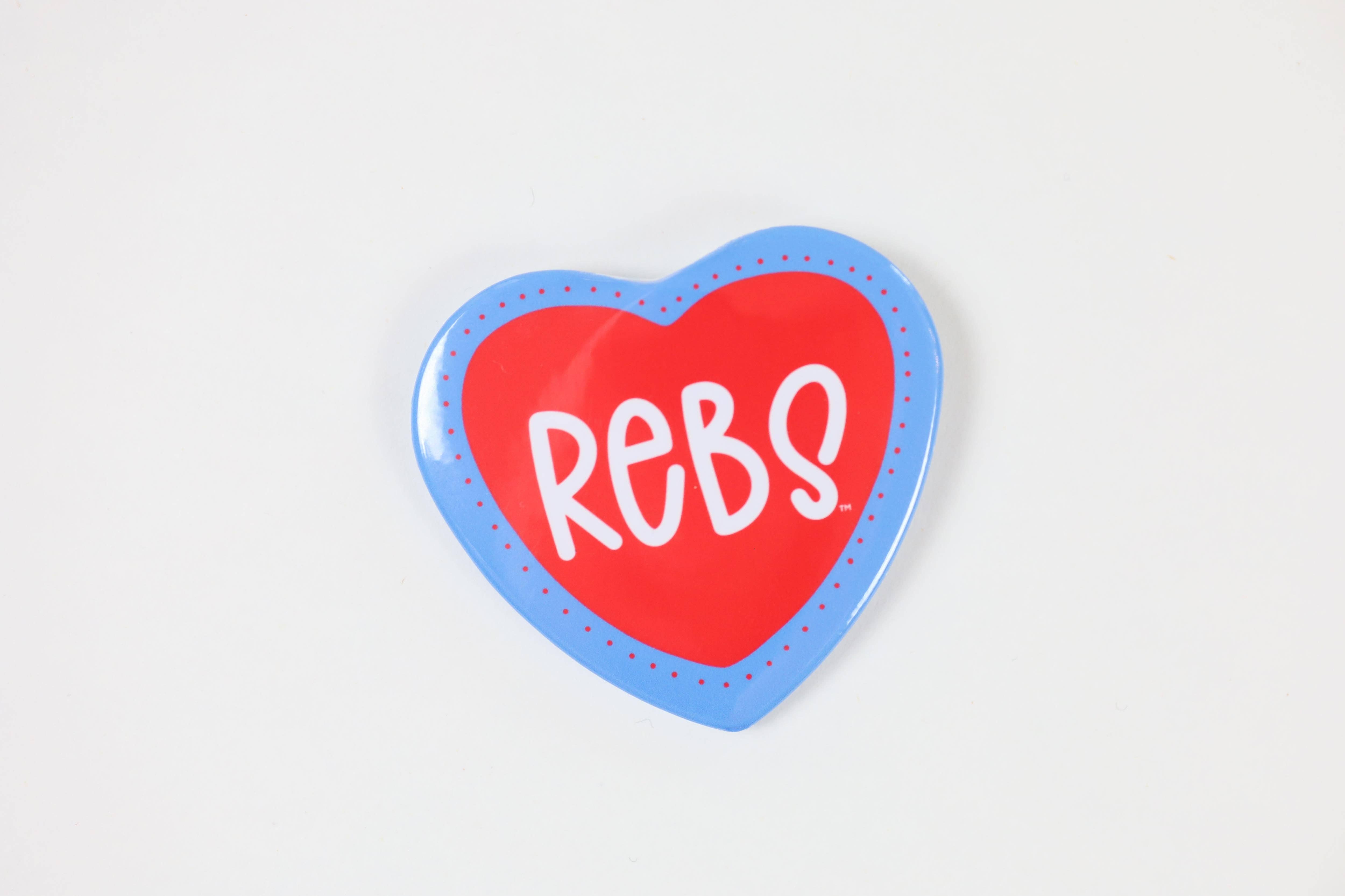 Tailgated Co. - Wholesale Lapel Pin/Button - Rebs Heart1