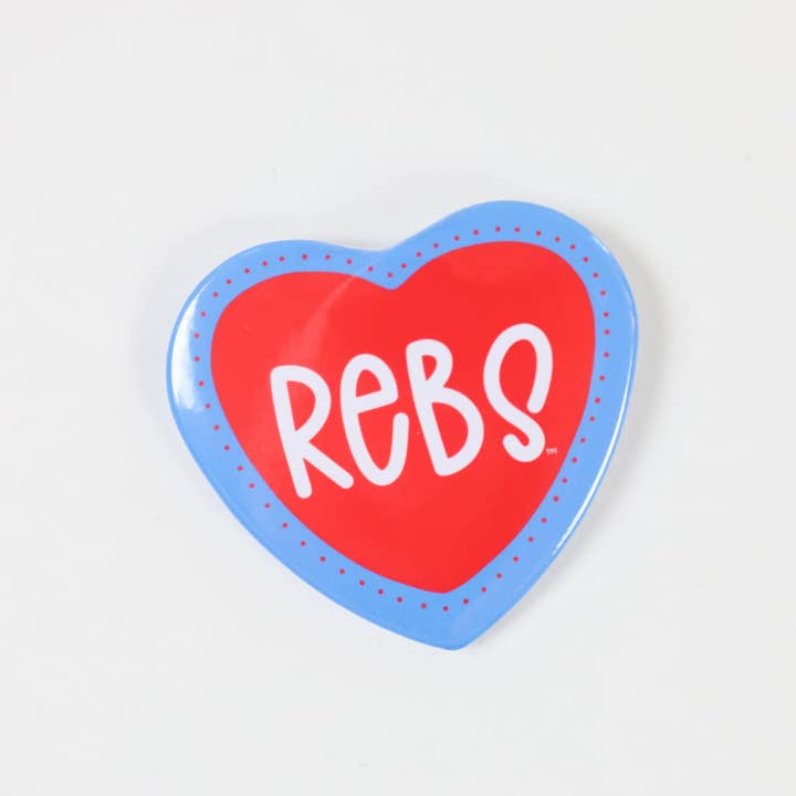 Tailgated Co. - Wholesale Lapel Pin/Button - Rebs Heart1