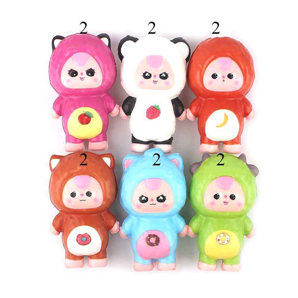 Sensibling Corp. - Wholesale Squishy Toy - Kids & Baby - 12PCS - Cute Animal Costume Figure Squishy Toys1
