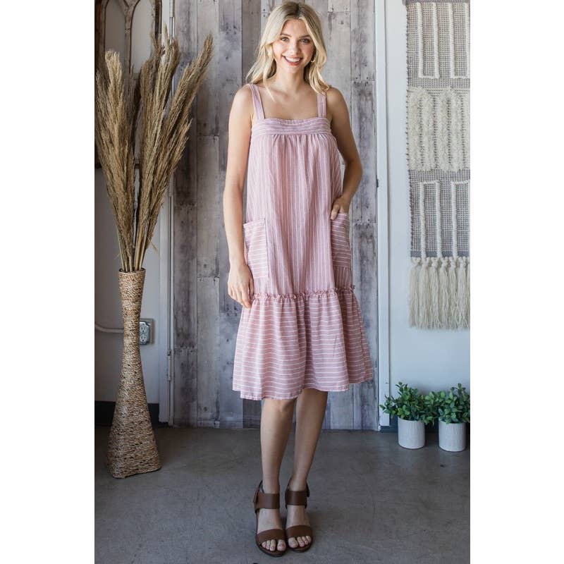 Veveret - Wholesale Jurk - Dames - Gestreepte zomerjurkje13