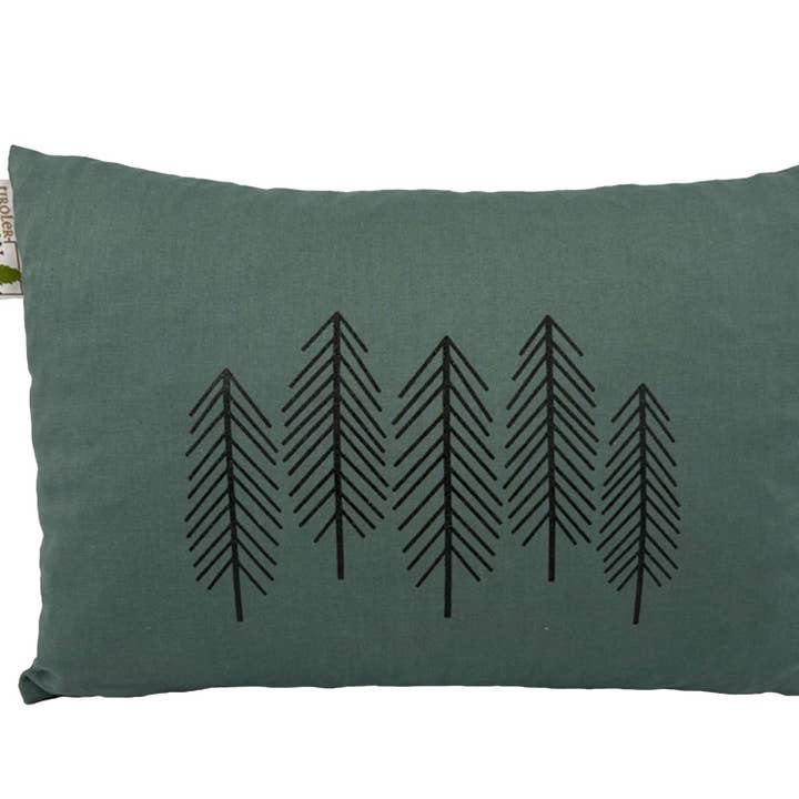 Cuscino di cembro 30cm x 20cm, Verde bosco - Nero bosco per la vendita all'ingrosso da parte di Tiroler Zirbenkissen / Christoph Wildauer