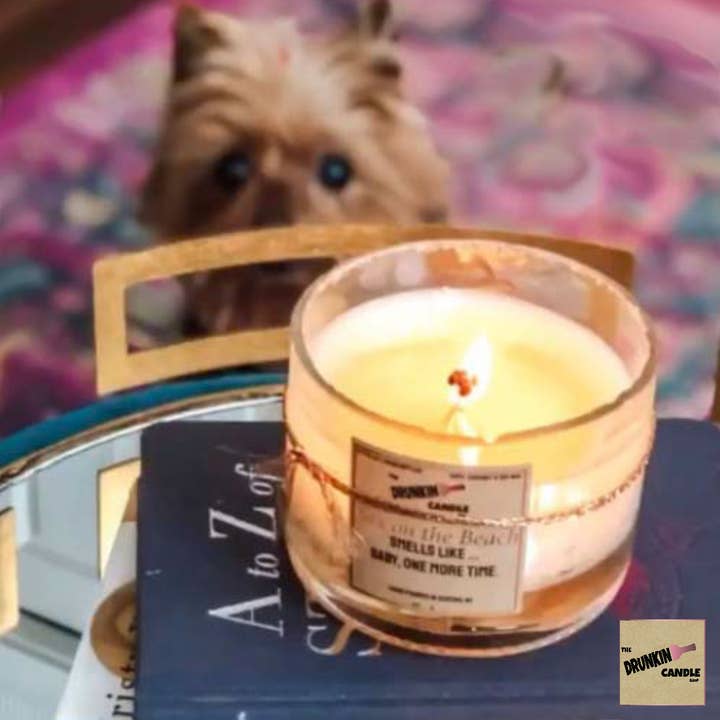 Bougie parfumée à la bière pour la vente par The Drunkin Candle Shop