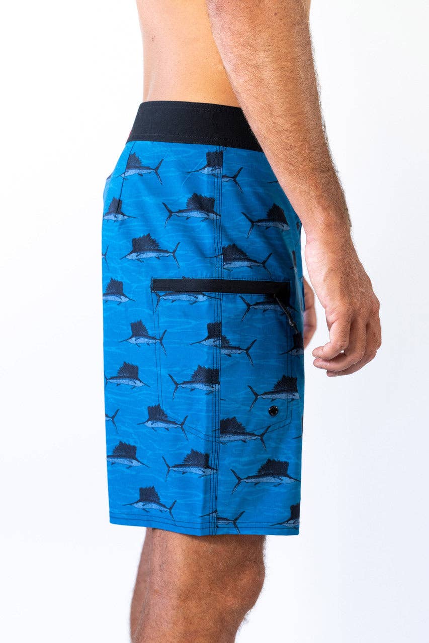 Maui Rippers - Vendita all'ingrosso Pantaloncini da bagno - Uomo - Pantaloncini da surf elasticizzati Sailfish 19"2
