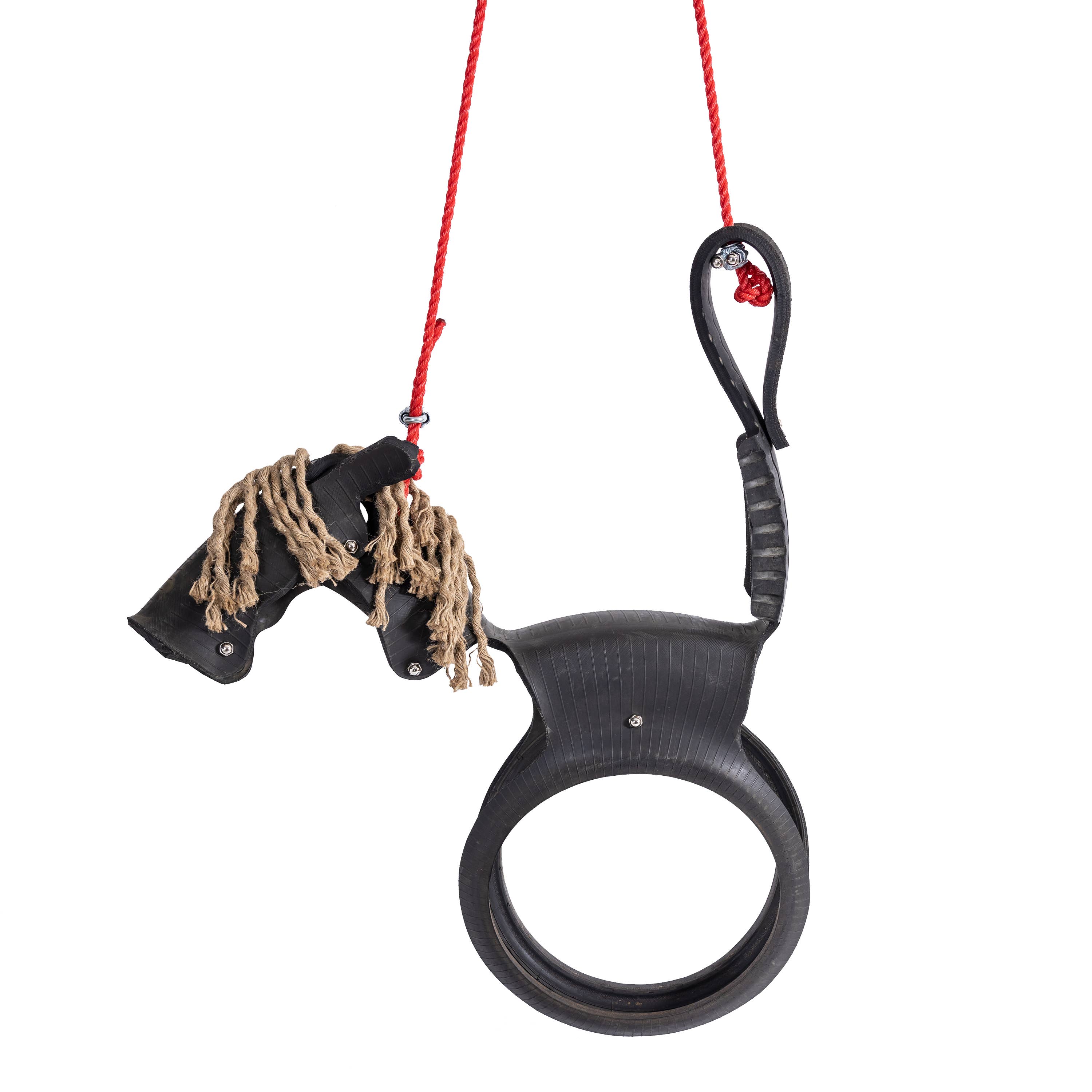 Esschert Design USA - Wholesale Tree Swing - Horse w/Rope Mane Tire Swing, Rubber1