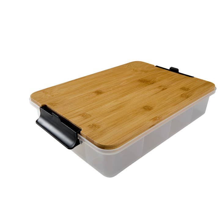 Lifetime Brands - Wholesale Food Storage Container - FW 11X16 SNACKLEBOX-BAMBOO