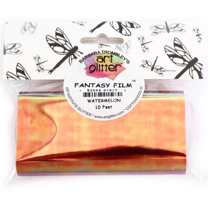 FANTASY FILM WATERMELON (4"x 10') for wholesale by Art Institute Glitter Inc