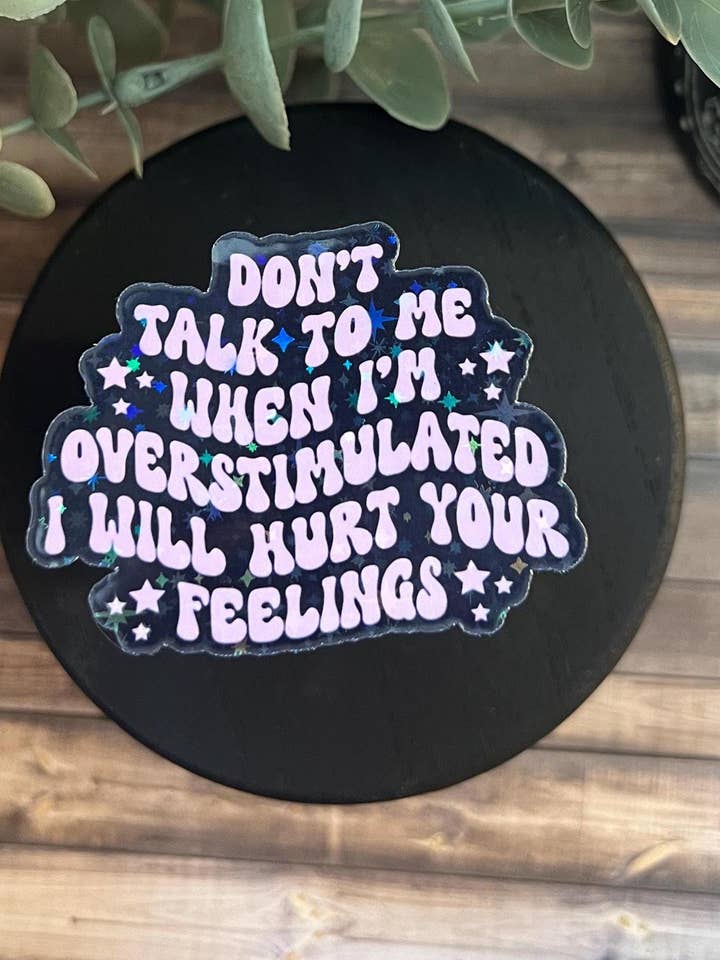 Overstimulated Bookish Decal For Kindle/Laptop for wholesale by Dark Delights Bootique