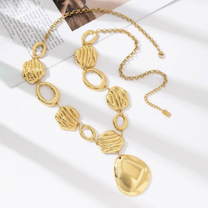 Gold Long necklace - Hosanna for wholesale on Faire1