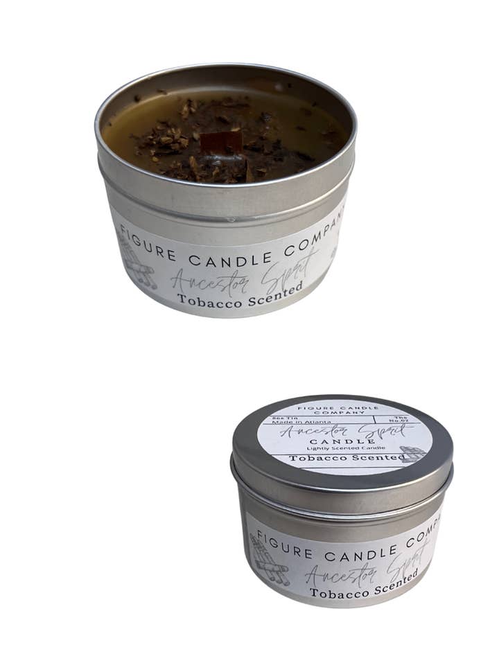 Tobacco Dressed Candle for wholesale by Figure Candle Company