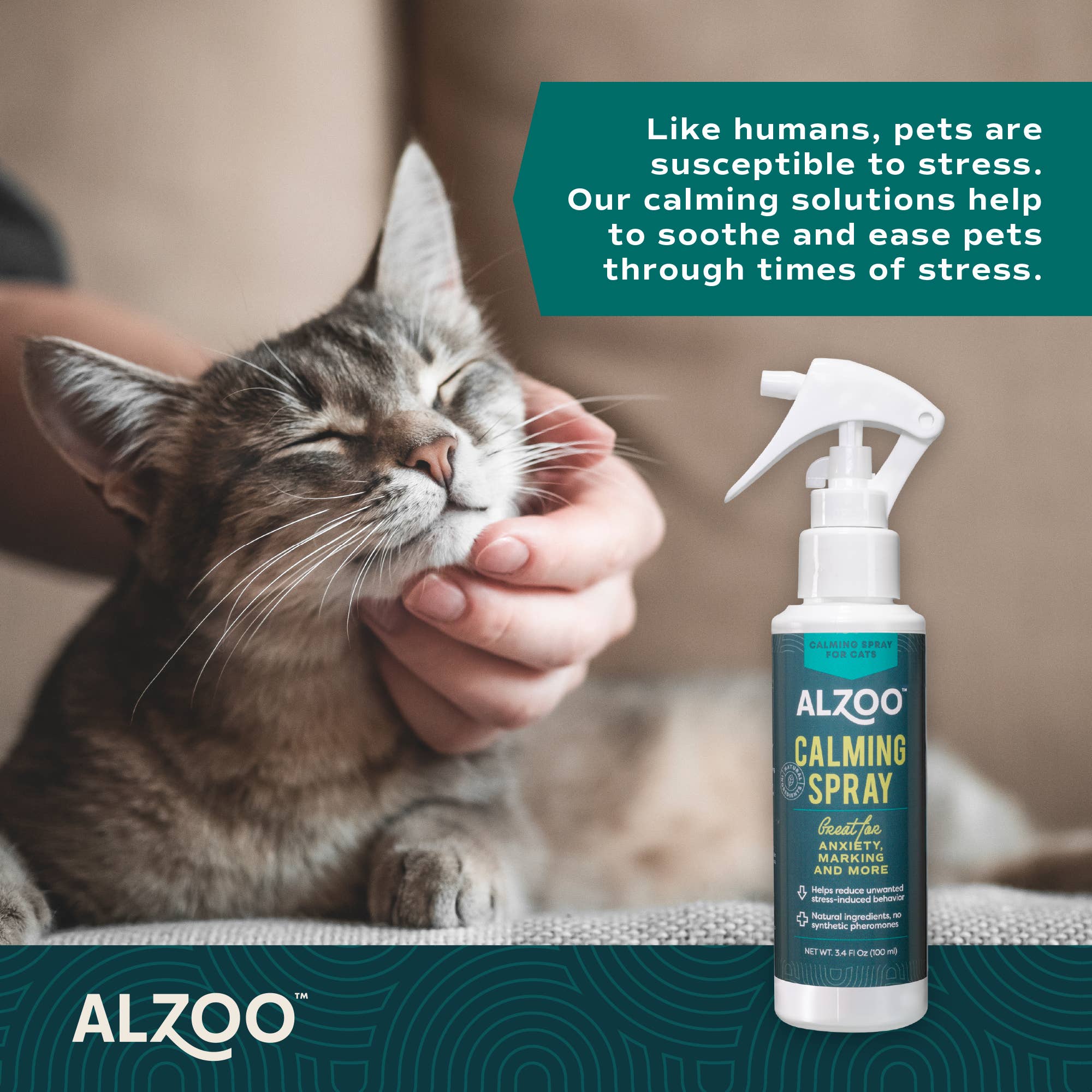 ALZOO - Vente Compléments alimentaires – chat et chien - Spray calmant à base de plantes ALZOO pour chat, 3,4 oz7