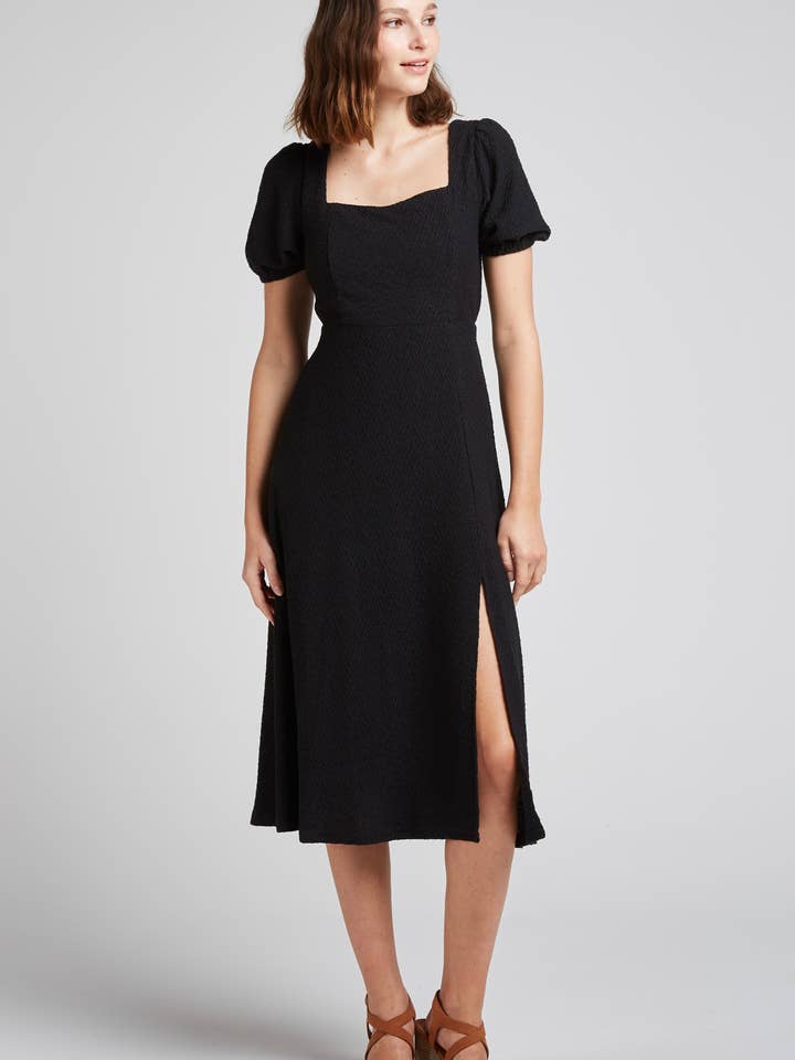 ERINNA - Midi dress with cross lacing for wholesale by Andy & Lucy