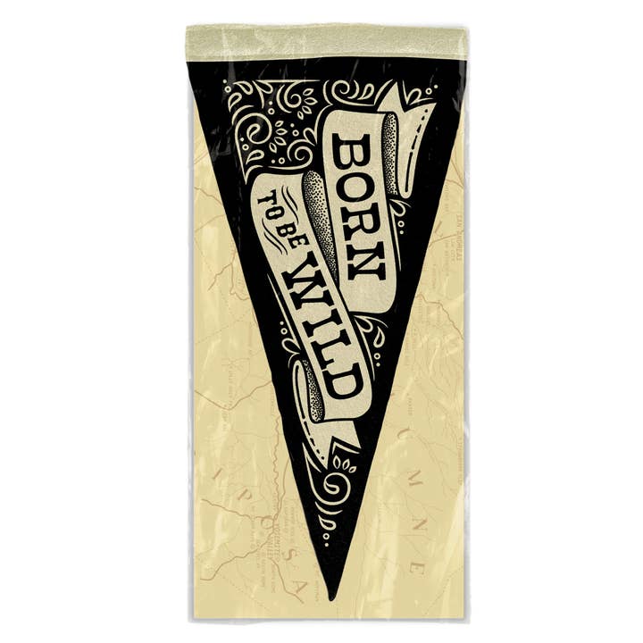 Poppy & Quail – Großhandel Flagge – Mini-Wimpel Born to Be Wild
