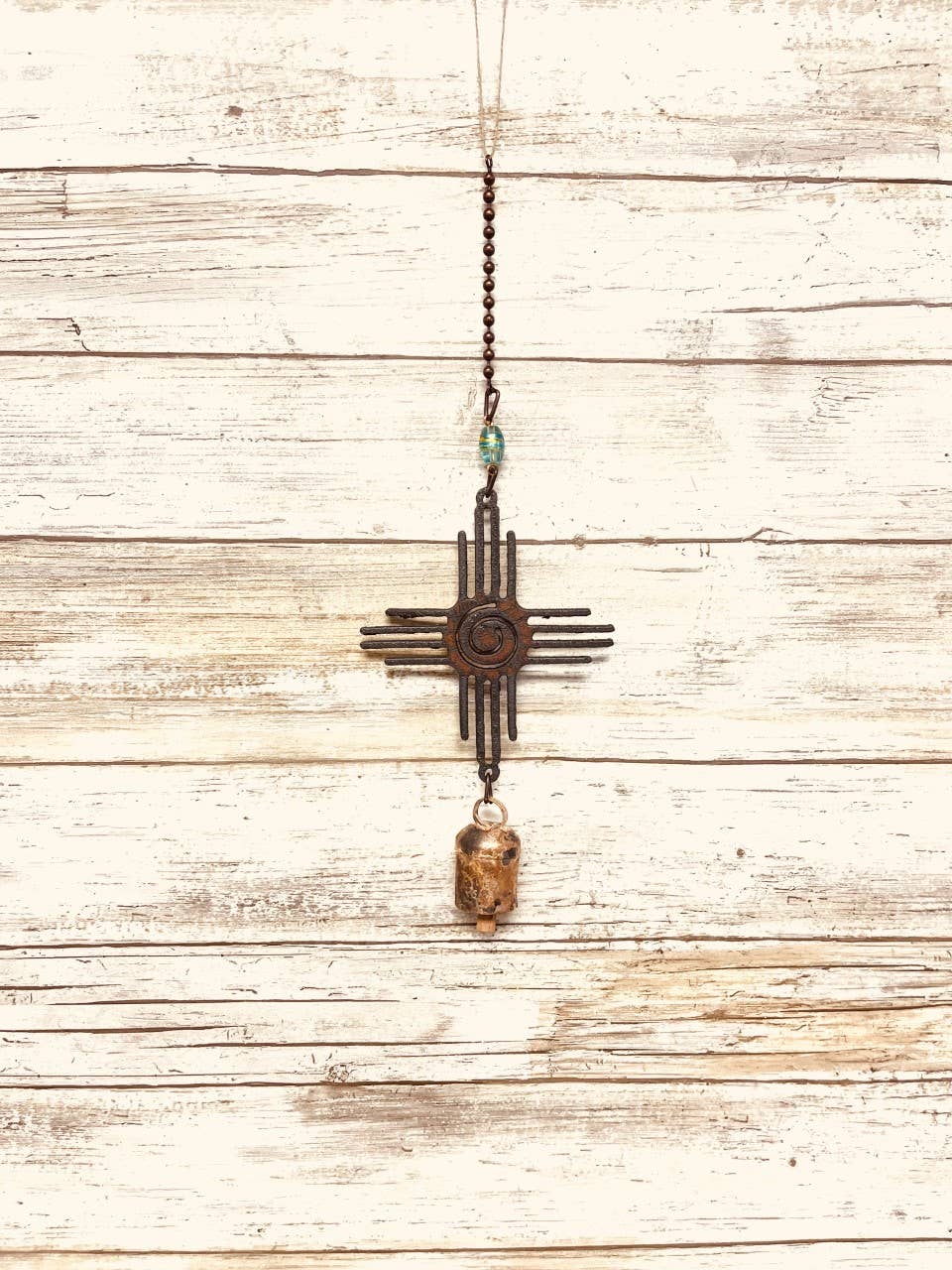 Universal Ironworks USA – Engroshandel Vindharpe – Zia med hvirvel New Mexico Southwest Bell Garden Chime