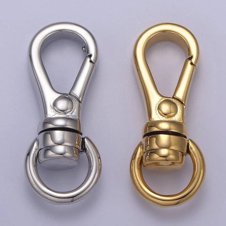 Gold Filled Push In Clasp, Plain Lobster Clasp, Enhancer Link to Charms, 25X10mm L-662 L-663 for wholesale by Aim Eternal