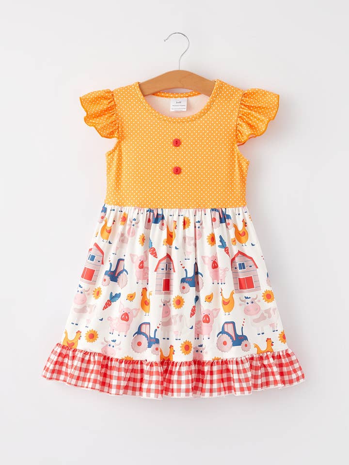 Rylee Faith Designs - Wholesale Dress - Kids - Farm Ruffle Girls Dress