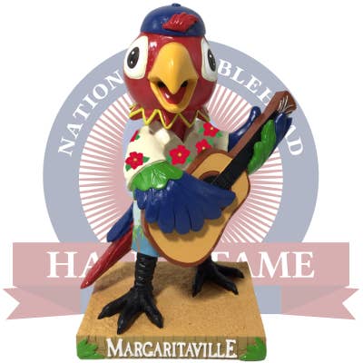 Margaritaville Parrot Bobblehead for wholesale by National Bobblehead Hall of Fame and Museum