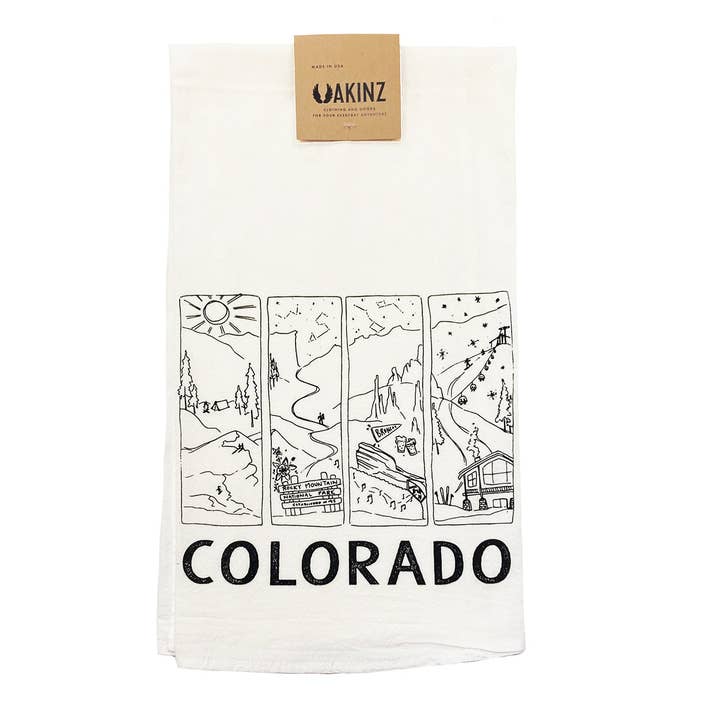 Akinz - Wholesale Tea Towel - Colorado Seasons Tea Towel1