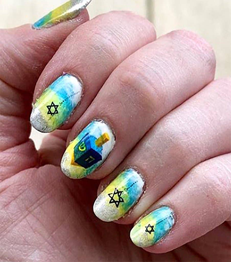Moon Sugar Decals - Vente Nail Art/Autocollant pour les ongles - Hannukah #1 - Décalcomanies Nail Art4