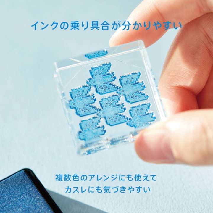 「FUNJI」In Japan - Wholesale Rubber/decorative stamp - KOKUYO HITOTOKI Ice Stamp Set | 6 Clear Acrylic Rubber Stamp3